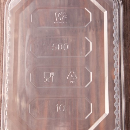 Container plastic disposable “JPPLAST”, 500 ml, 18.6 × 13.2 × 3.3 cm, the color is transparent-2