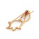 Brooch "Flower" tulip, gilding