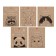 Notebook 48 sheets, in a cage, "with cute animals", craft cardboard cover, offset unit, mix