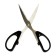 Chancellery scissors 17.4 cm office plastic handles, euro suspension