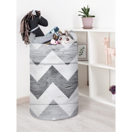 Basket for toys "Benefic zigzag, size 40x60 cm