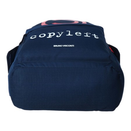 Youth backpack Bruno Visconti 12-003 40*30*17 MAL "Copyleft" Blue 12-003-148/02-6