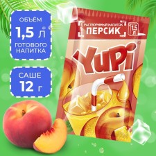 Soluble drink yupi peach, 12 g