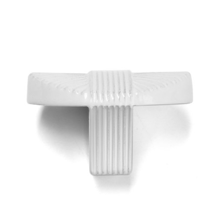 Handle button cappio, zinc, d = 35 mm, white color-5