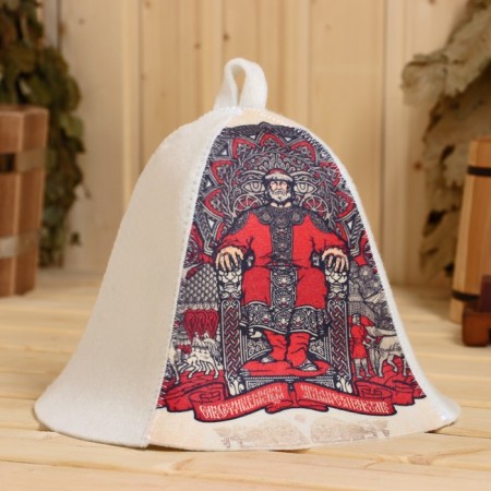 Bath cap "Old Russian" print