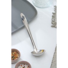 Spoon for stainless steel sauce “hostess”, 30 ml, h = 25 cm, silver color