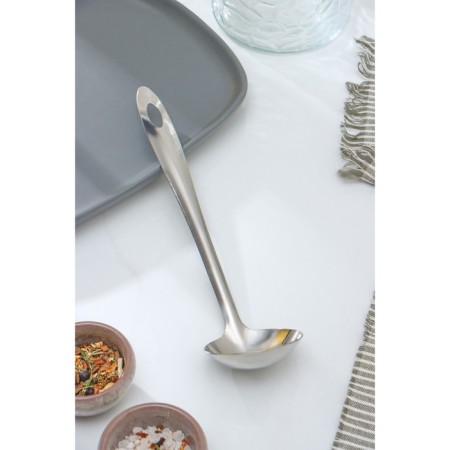 Spoon for stainless steel sauce “hostess”, 30 ml, h = 25 cm, silver color