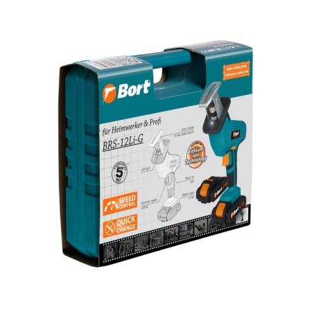 Sable Bort BRS-12LI-G, battery, 12 V, 2x1.5 Ah, 2800 rpm, move 15 mm-10