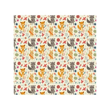 Organizer in a bath on suction cups "Cute Forest Beasts", for storing toys and trifles, size 33x39 cm-1