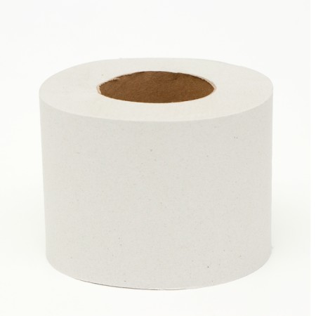 Toilet paper is gray, for the dispenser, 1 layer, 130 meters