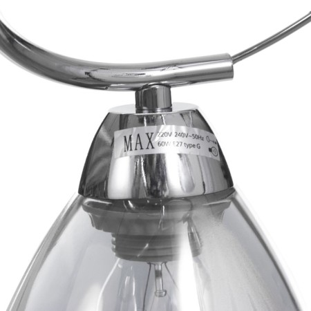 Cauces "Poli" 3x60W E27 chrome 56x56x24cm-6