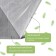 Covering material, 5 × 1.6 m, laminated, density 42 g/m², spanbond with UV stabilizer, white, Greengo