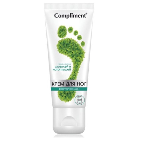 Foot cream Compliment softening, prevention of corns and corns, 100 ml