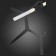 Ceiling Ceiling ST LUCE. SL947.402.14. Laconicita. 14x5 watts, G9, 4000k, 40x160x73 cm, black color
