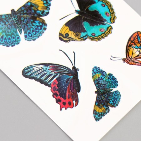 Tattoo on the body color "butterflies" 10.5x6 cm-1