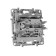 LEGRAND ETIKA switch, 2-CL, Aut. Clemes, 10AX, 250 V, aluminum