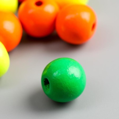 Beads for creativity tree "Balls Color Neon" set 15 pcs d = 2 cm-2
