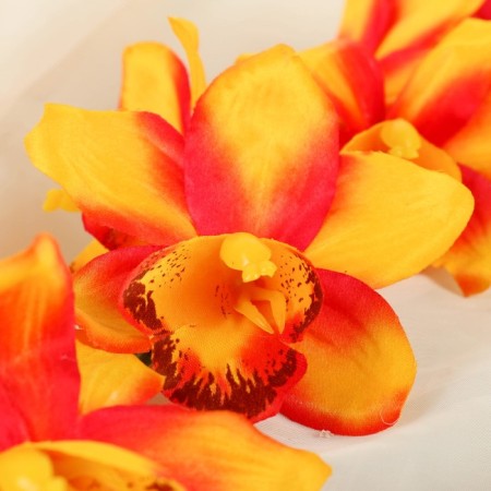 Artificial flowers "Cambria" 9x71 cm, orange-1