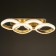 Chandelier from PDU 1141/4 LED+backlight 96W 3000K-6000K Dimmer gold 68x25x13 cm Bayerluux