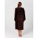 Women's robe with a hood, size 54, color chocolate