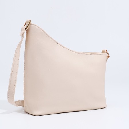 Cross-Bodi Bag on a zipper, beige color-3