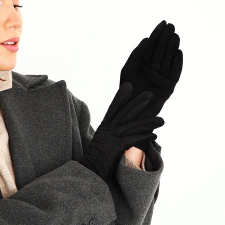 Gloves are female, dimensionless, without insulation, black color-3