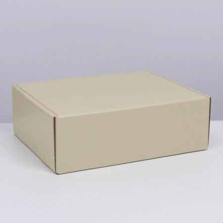 Gift folding box, packaging, "beige", 27 x 21 x 9 cm-3