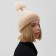 Women's hat minku, beige color, rr 56-58