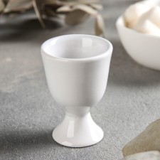 Ceramic stand under the egg “Blanche”, D = 4 cm, white color