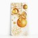 Money envelope "Happy New Year!" Golden balls, 16.5 x 8 cm, New Year