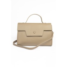 Bag Cross-Body Women's, genuine leather, Ludor beige, 23x9x16 cm