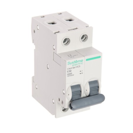 The circuit breaker SE CITY9 SET, C, 32 A, 2P, 4.5 KA, 230 V