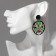 Acryl Earrings "Mask" Chinese, color