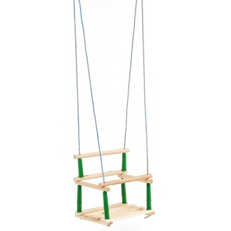Swing, wooden, wood, seat 33 × 22cm, mix-10