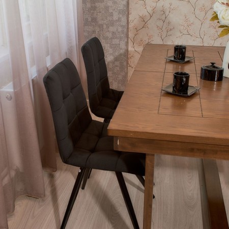 Dining stool Polini Home Berlin SM, black-black color-8