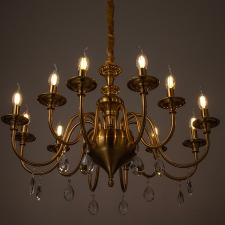 Anter chandelier 12x40W E14 Brass 75x75x50 cm Bayerlux-3