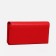 Women's wallet on magnets, red color