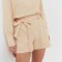 Women's costume (blouse, shorts) minku: enjoy is beige color, size 42