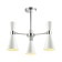QUINN 3x60W E14, Chrome, white 55x55x44.5 cm