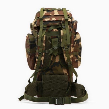 Tourist backpack "Adventure" male, 65l, camouflage Woodland-2