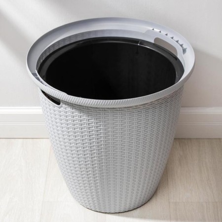 Kashpo for flowers with a rattan insert, 50 l (27 l), color mix-1