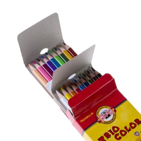 Карандаши 18 цветов, Koh-I-Noor 3133 TRIOCOLOR, картонная упаковка, европодвес-2
