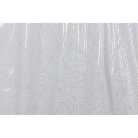Prisma bathroom curtains, 180 × 200 cm, PVC, white color-1