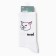 Male socks "Cat Mood", white color, rr 41-45