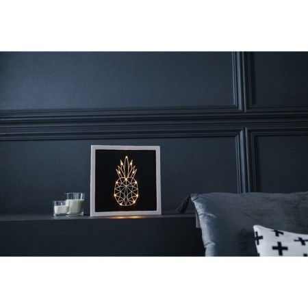 Light Brush "Pineapple" LED USB from batteries 3haa white 24.5x24.5x3.5 cm Risalux-12