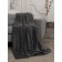 Plaid-woking "Jacquard", size 240x260 cm, graphite color