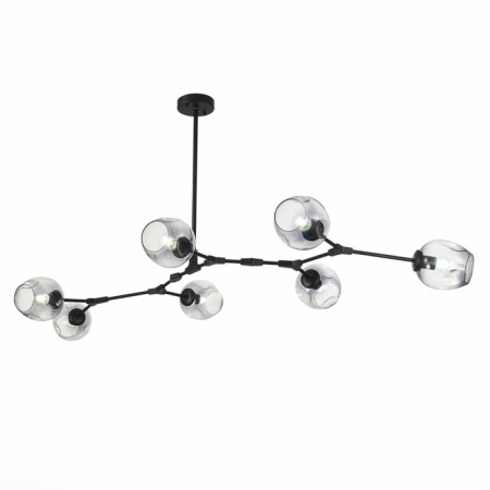 Suspended EVOLUCE lamp. Sle154843-07. Rametto. 7x40 watts, E27, 181x80x33 cm, black color