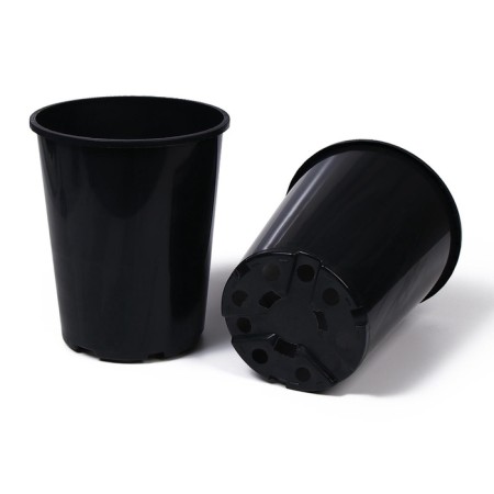 Pot for seedlings, for roses, 4 l, d = 18 cm, h = 21.5 cm, black, Greengo-8