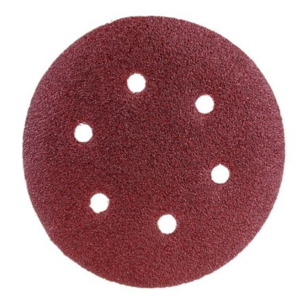 Circle of abrasive grinding bison 35350-150-060, perforated, P60, 150 mm, 5 pcs.