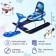 Snow-champion "Timka Sport 4-1", TS4-1M/K, with a back and a seat belt, black/blue color